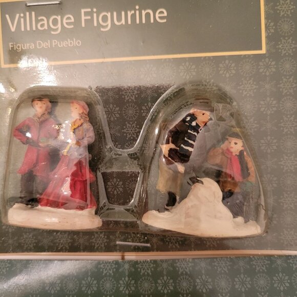 9 Holiday Time Santa Clause Carolers Christmas Holiday Village Accessories Decor - Picture 4 of 10